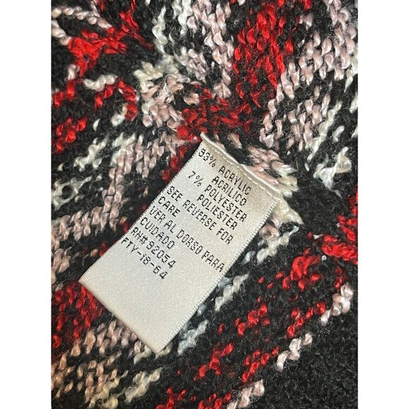 Carolyn Taylor Women's Nordic Winter Sweater Winter Holiday Zip Faux Fur Size XL - Picture 9 of 16